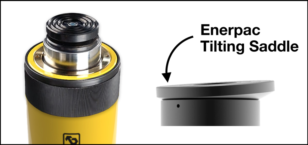 hydraulic cylinder repair may not be needed using a tilting saddle on top of a hydraulic lifting cylinder