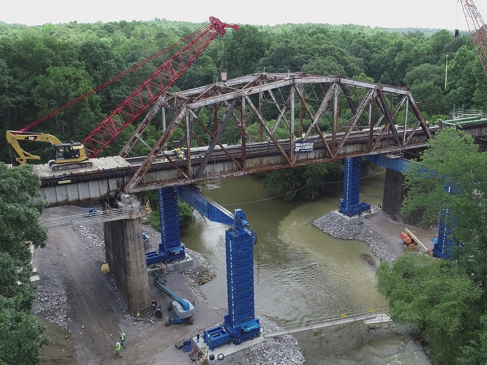 hydraulic jacking equipment for bridge lift