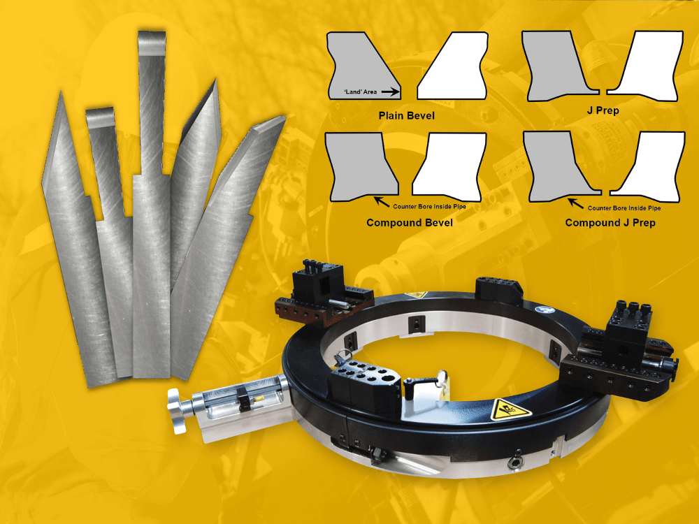 tooling for clamshell pipe cutter