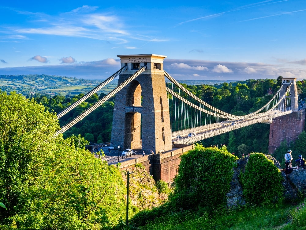 types of bridges the clifton suspension bridge