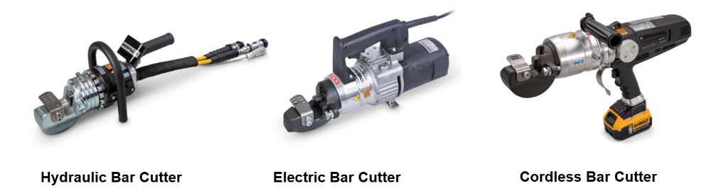 hydraulic bar cutter, electric bar cutter and cordless bar cutter 