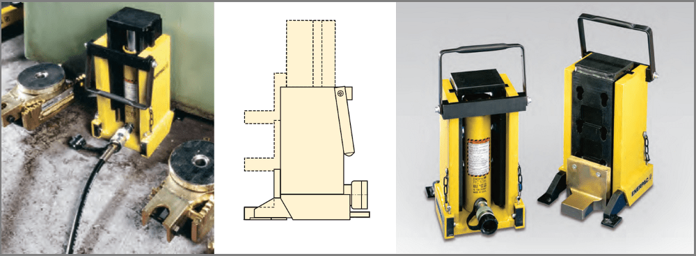 toe jacks lifting machinery