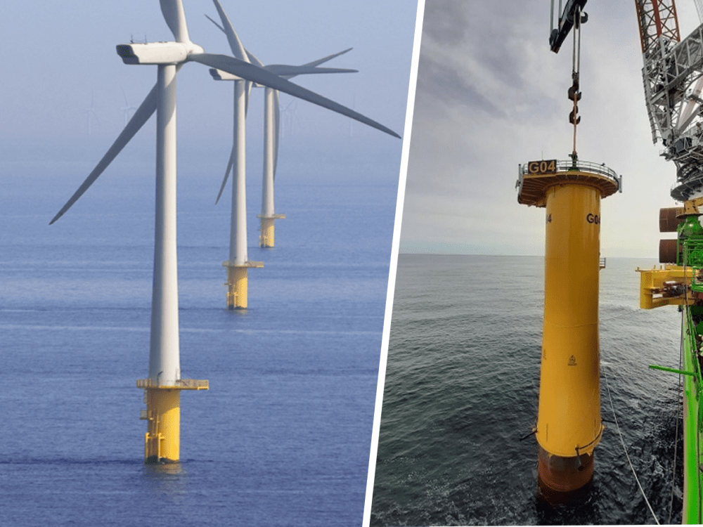 Offshore Wind Turbine Foundations: Leveling and Fixation with Hydraulic Cylinders