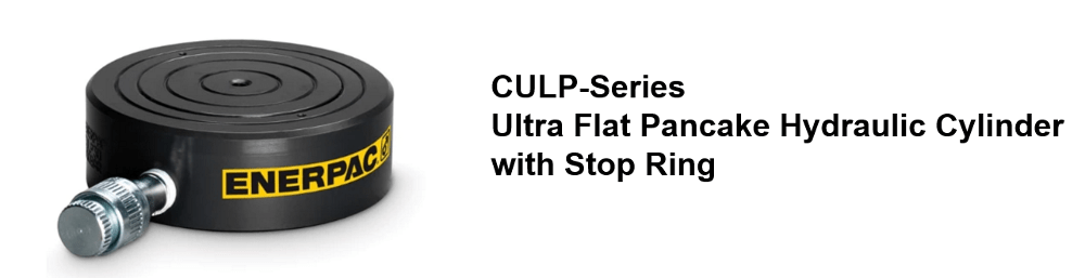 ultra flat pancake cylinder with stop ring