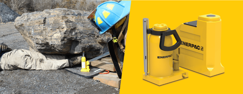 hydraulic bottle jack used for rescue and lifting heavy objects