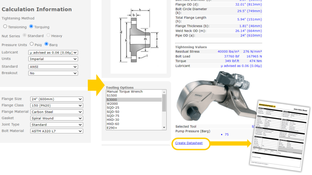 bolting calculator