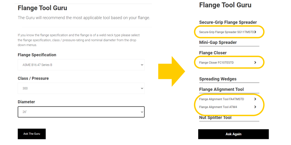 flange-tool-selector