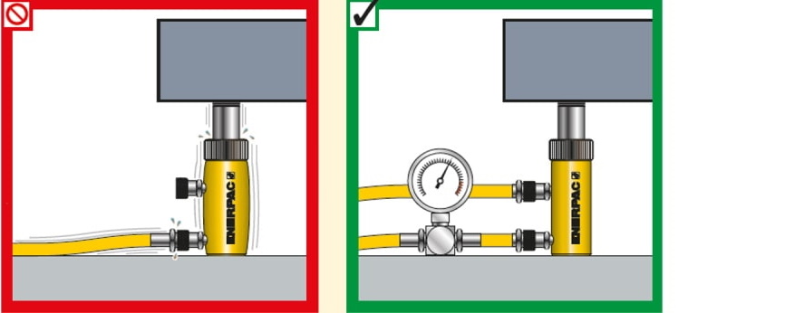 double acting cylinder safety