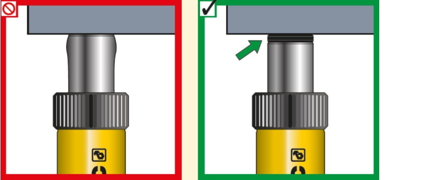 avoid mushrooming plunger