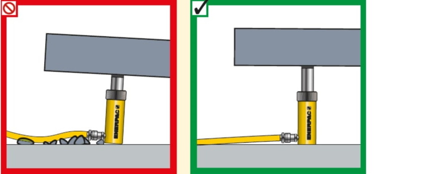 don't let hydraulic couplers lift the load