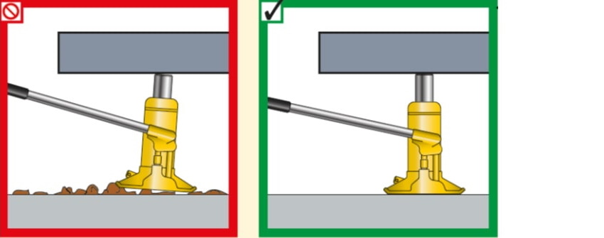 level bas for hydraulic jack