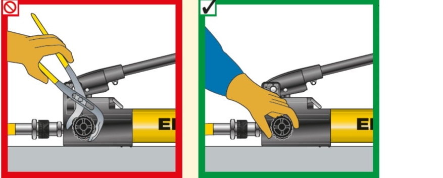 hand tighten release valve 