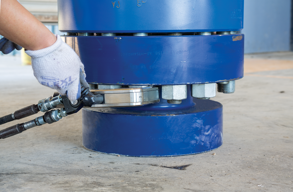 ultra slim cassette link for hydraulic torque wrench