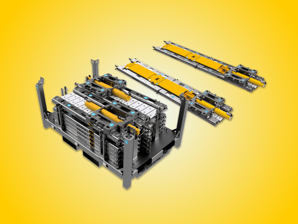 hydraulic skidding system for heavy loads